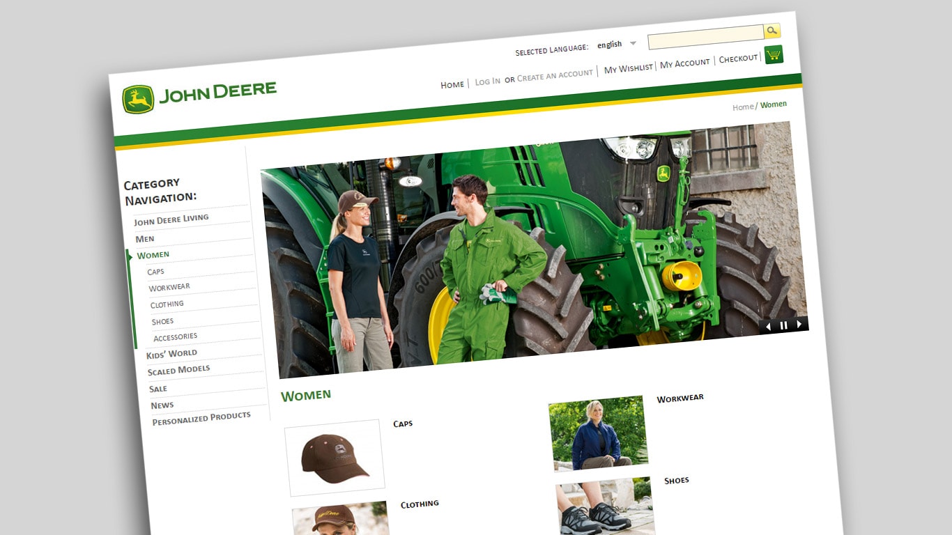 Textiles John Deere - WEBSHOP Groupe PAYANT